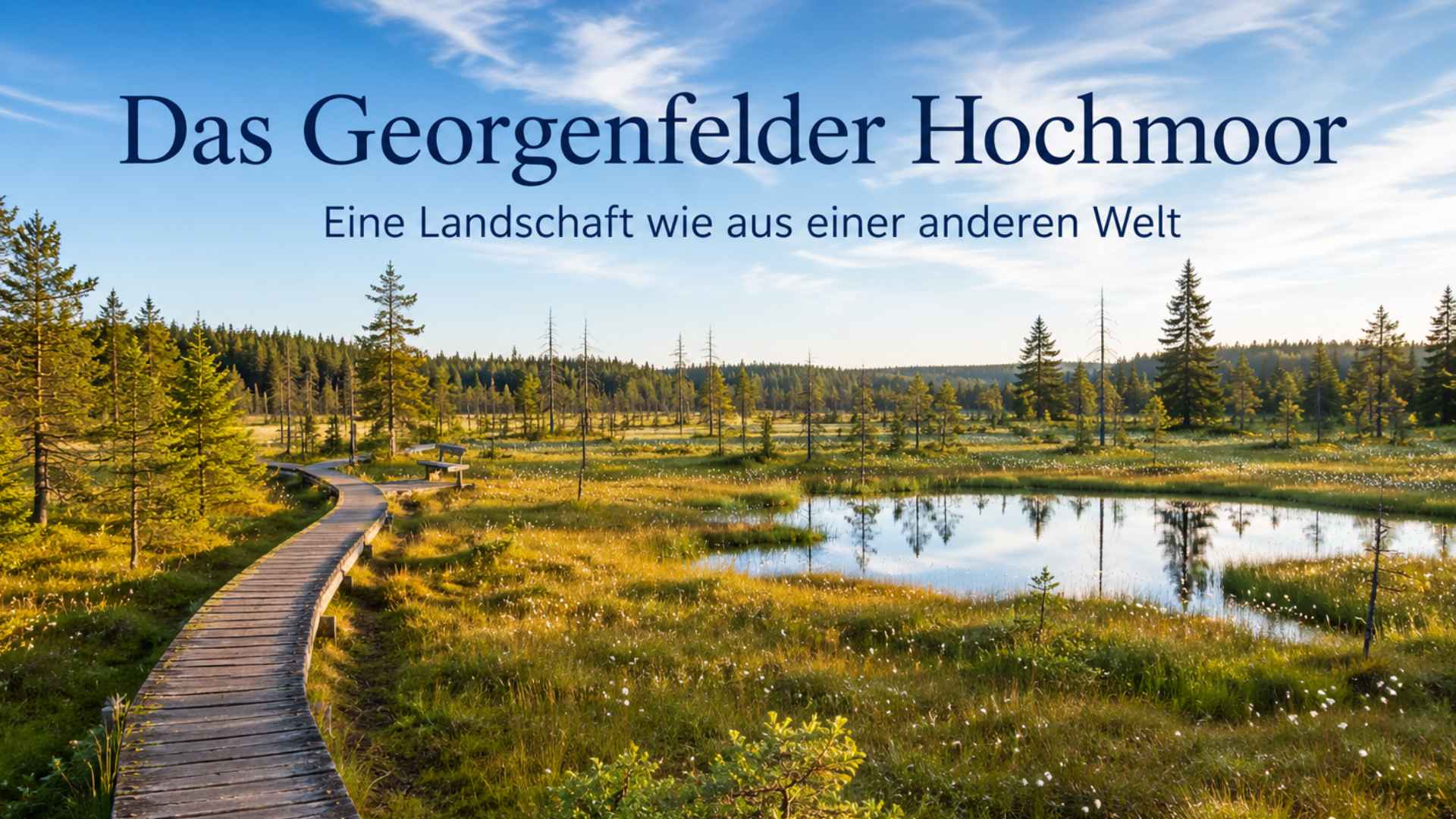 Georgenfeld raised bog with boardwalk