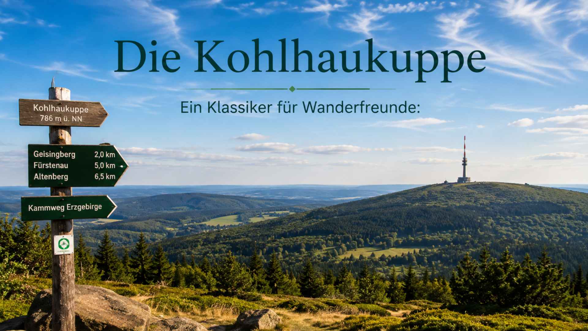 Signpost at the Kohlhaukuppe