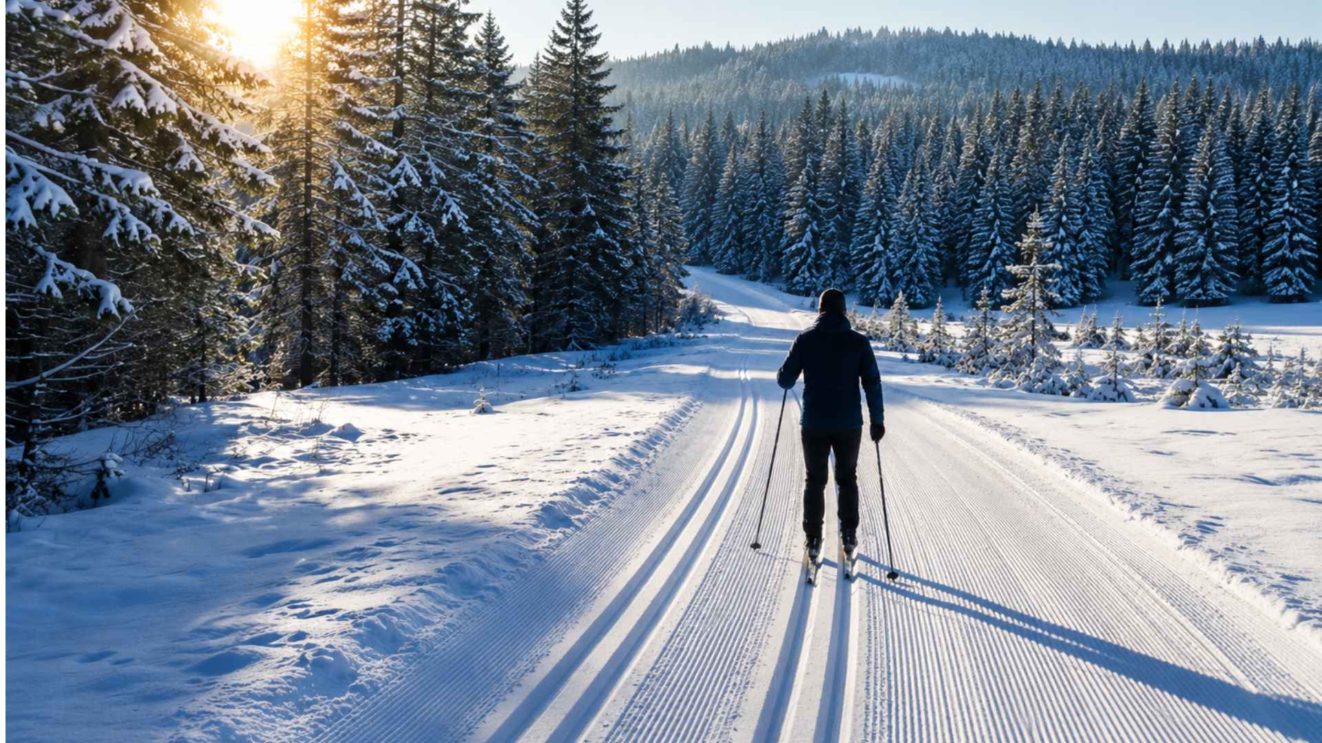Cross-country skiing in the Ore Mountains