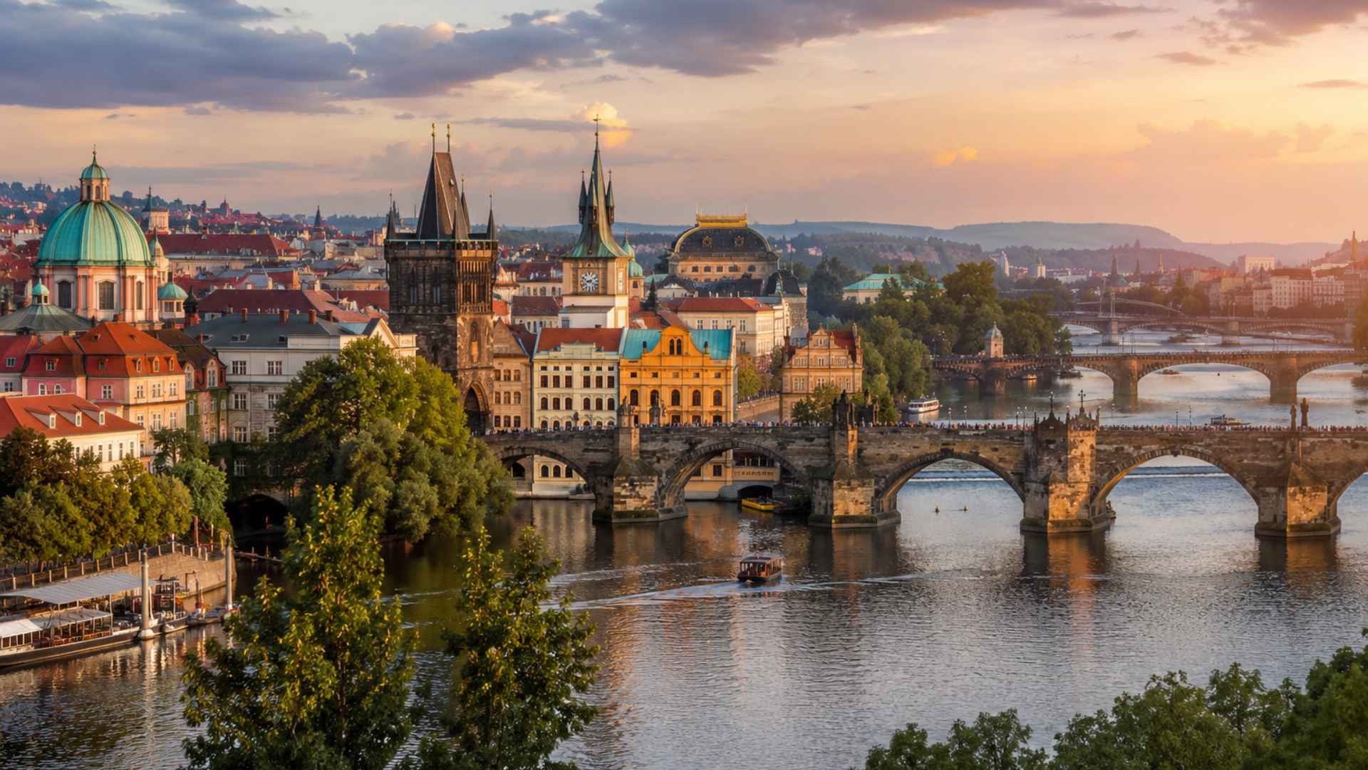 Charles Bridge in Prague as an excursion destination