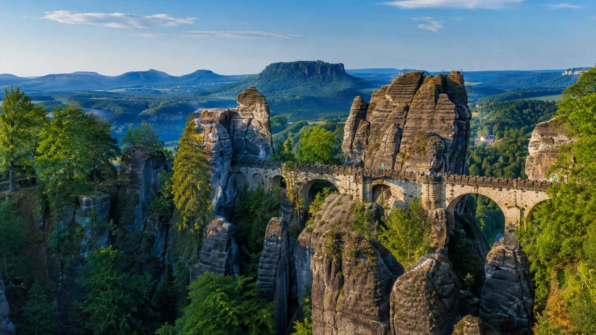 Bastei bridge in Saxon Switzerland