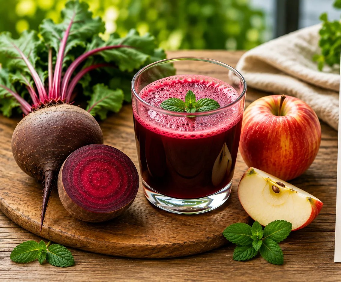 Beetroot-apple juice
